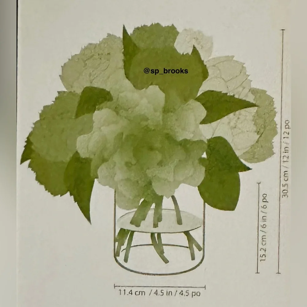 🎁Nearly Natural 12” Hydrangea Arrangement
